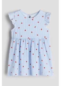 H & M - Dżersejowa sukienka - Niebieski ze sklepu H&M w kategorii Sukienki niemowlęce - zdjęcie 170635785