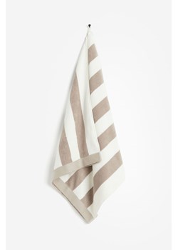 H & M - Plażowy ręcznik w paski - Brązowy ze sklepu H&M w kategorii Ręczniki - zdjęcie 170636117