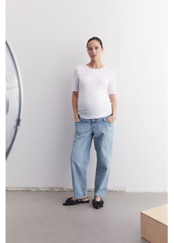 H & M - MAMA Mom Loose Ankle Jeans - Niebieski ze sklepu H&M w kategorii Spodnie ciążowe - zdjęcie 170636287