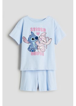 H & M - Dżersejowa piżama z nadrukiem - Niebieski ze sklepu H&M w kategorii Piżamy dziecięce - zdjęcie 170636345