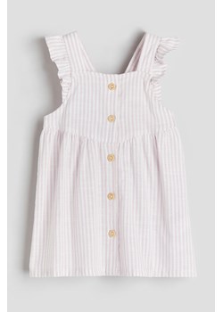 H & M - Bawełniana sukienka z falbankami - Fioletowy ze sklepu H&M w kategorii Sukienki dziewczęce - zdjęcie 170636348