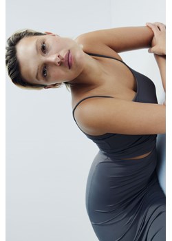 H & M - Top z mikrofibry na ramiączkach - Szary ze sklepu H&M w kategorii Bluzki damskie - zdjęcie 170636375