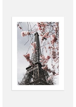 H & M - Eiffel Tower In Bloom Plakat - Szary ze sklepu H&M w kategorii Plakaty - zdjęcie 170636505