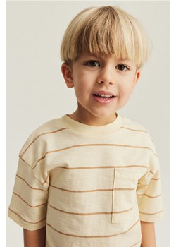 H & M - T-shirt z kieszonką - Żółty ze sklepu H&M w kategorii T-shirty chłopięce - zdjęcie 170636536