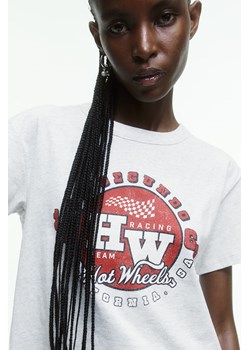 H & M - T-shirt z nadrukiem - Szary ze sklepu H&M w kategorii Bluzki damskie - zdjęcie 170636615