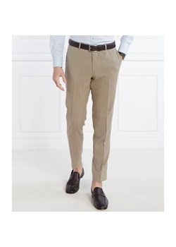 Oscar Jacobson Wełniane spodnie Denz | Slim Fit ze sklepu Gomez Fashion Store w kategorii Spodnie męskie - zdjęcie 170639408