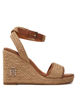 Tommy Hilfiger Espadryle Th Rope High Wedge Sandal FW0FW07926 Beżowy ze sklepu MODIVO w kategorii Sandały damskie - zdjęcie 170640868