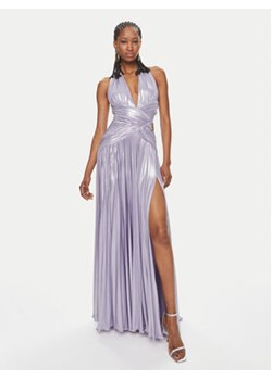 Babylon Sukienka wieczorowa MF200U Fioletowy Regular Fit ze sklepu MODIVO w kategorii Sukienki - zdjęcie 170641036