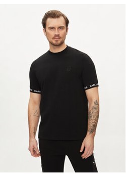 KARL LAGERFELD T-Shirt 755023 542221 Czarny Regular Fit ze sklepu MODIVO w kategorii T-shirty męskie - zdjęcie 170641068