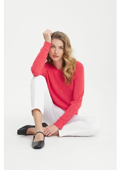 Sweter oversize niebieski z surowa strukturą różowy ze sklepu 5.10.15 w kategorii Swetry damskie - zdjęcie 170641866