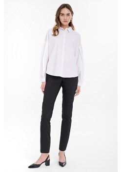 Koszula damska popelinowa z bufiastymi rękawami biała ze sklepu 5.10.15 w kategorii Koszule damskie - zdjęcie 170641917