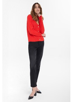 Sweter rozpinany damski czerwony ze sklepu 5.10.15 w kategorii Swetry damskie - zdjęcie 170641935