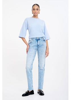 Spodnie jeansowe damskie boyfriend niebieskie ze sklepu 5.10.15 w kategorii Jeansy damskie - zdjęcie 170642157