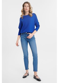 Sweter damski w strukturę niebieski ze sklepu 5.10.15 w kategorii Swetry damskie - zdjęcie 170642198
