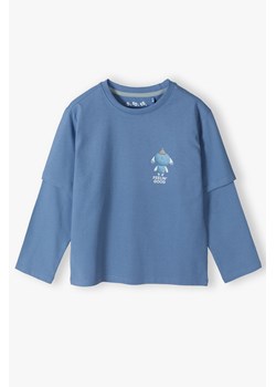 Bluzka chłopięca bawełniana oversize z podwójnym rękawem- Feelin'good ze sklepu 5.10.15 w kategorii T-shirty chłopięce - zdjęcie 170642225