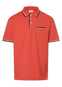 Gant Męska koszulka polo Mężczyźni Bawełna koralowy jednolity ze sklepu vangraaf w kategorii T-shirty męskie - zdjęcie 170642486