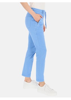 Niebieskie casualowe spodnie damskie na gumce Red Button Tessy ze sklepu Eye For Fashion w kategorii Spodnie damskie - zdjęcie 170644165