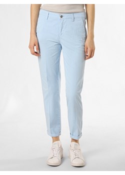 MAC Spodnie Kobiety Bawełna jasnoniebieski jednolity ze sklepu vangraaf w kategorii Spodnie damskie - zdjęcie 170645305