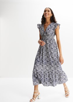 Sukienka midi z rękawami motylkowymi ze sklepu bonprix w kategorii Sukienki - zdjęcie 170648696