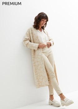 Płaszcz dzianinowy z domieszką wełny ze sklepu bonprix w kategorii Płaszcze damskie - zdjęcie 170649098