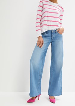 Szerokie dżinsy low waist ze sklepu bonprix w kategorii Jeansy damskie - zdjęcie 170650196