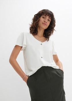 Shirt z plisą guzikową ze sklepu bonprix w kategorii Bluzki damskie - zdjęcie 170650496