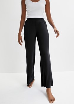 Spodnie do spania z szerokimi nogawkami, z wiskozy ze sklepu bonprix w kategorii Piżamy damskie - zdjęcie 170650509