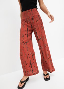 Spodnie palazzo z batikowym nadrukiem ze sklepu bonprix w kategorii Spodnie damskie - zdjęcie 170650615