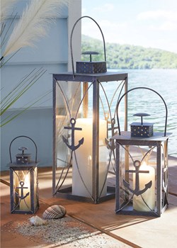 Lampion z kotwicą (3 części) ze sklepu bonprix w kategorii Lampiony i lampki - zdjęcie 170650857