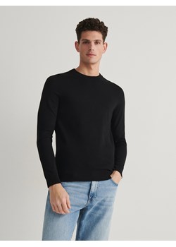 Reserved - Wiskozowy sweter - czarny ze sklepu Reserved w kategorii Swetry męskie - zdjęcie 170651296