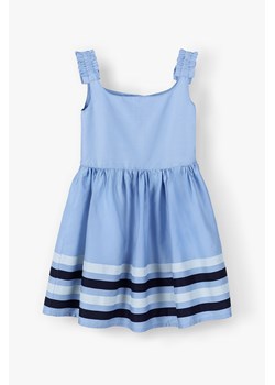 Błękitna elegancka sukienka bez rękawów ze sklepu 5.10.15 w kategorii Sukienki dziewczęce - zdjęcie 170652087