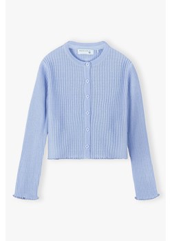 Błękitny sweter rozpinany dla dziewczynki ze sklepu 5.10.15 w kategorii Swetry dziewczęce - zdjęcie 170652088