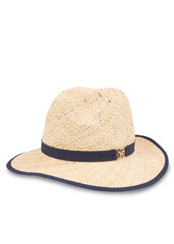 Tommy Hilfiger Kapelusz Beach Summer Straw Fedora Hat AW0AW16044 Écru ze sklepu MODIVO w kategorii Kapelusze damskie - zdjęcie 170652527
