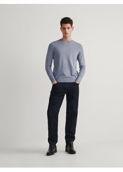 Reserved - Wiskozowy sweter - jasnoniebieski ze sklepu Reserved w kategorii Swetry męskie - zdjęcie 170652817