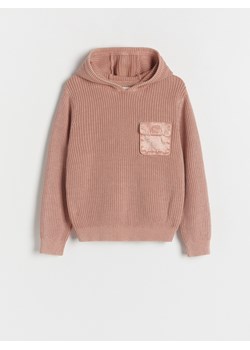 Reserved - Sweter z kapturem - pomarańczowy ze sklepu Reserved w kategorii Swetry dziewczęce - zdjęcie 170652949