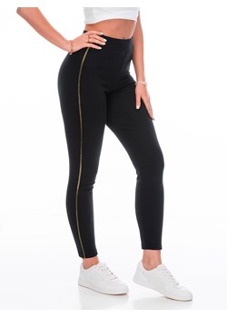 Spodnie damskie legginsy 246PLR - czarne ze sklepu Edoti w kategorii Spodnie damskie - zdjęcie 170653188