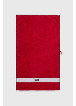 Lacoste ręcznik bawełniany L Casual Rouge 55 x 100 cm ze sklepu ANSWEAR.com w kategorii Ręczniki - zdjęcie 170653437