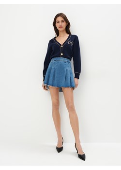 Mohito - Jeansowa spódnica mini - niebieski ze sklepu Mohito w kategorii Spódnice - zdjęcie 170654918