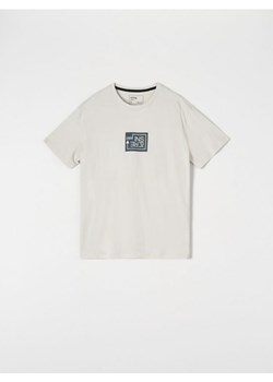 Sinsay - Koszulka z nadrukiem - kremowy ze sklepu Sinsay w kategorii T-shirty męskie - zdjęcie 170655136