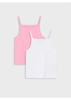 Sinsay - Koszulki 2 pack - różowy ze sklepu Sinsay w kategorii Bluzki dziewczęce - zdjęcie 170655145