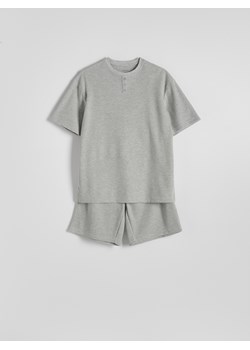 Reserved - Dwuczęściowa piżama - jasnoszary ze sklepu Reserved w kategorii Piżamy męskie - zdjęcie 170655315