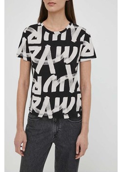 G-Star Raw t-shirt bawełniany damski kolor czarny ze sklepu ANSWEAR.com w kategorii Bluzki damskie - zdjęcie 170657185