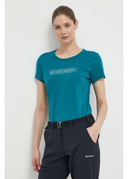 LA Sportiva t-shirt Outline damski kolor zielony G20733733 ze sklepu ANSWEAR.com w kategorii Bluzki damskie - zdjęcie 170657207
