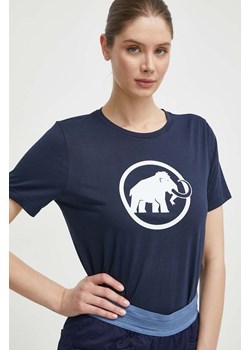 Mammut t-shirt sportowy Mammut Core kolor granatowy ze sklepu ANSWEAR.com w kategorii Bluzki damskie - zdjęcie 170657225