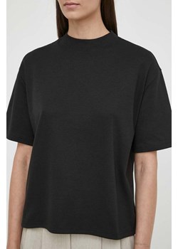 Theory t-shirt bawełniany kolor czarny ze sklepu ANSWEAR.com w kategorii Bluzki damskie - zdjęcie 170657235