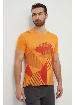 LA Sportiva t-shirt sportowy Comp kolor pomarańczowy z nadrukiem F38102322 ze sklepu ANSWEAR.com w kategorii T-shirty męskie - zdjęcie 170657259