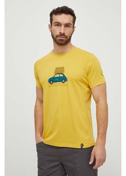 LA Sportiva t-shirt Cinquecento męski kolor żółty z nadrukiem N55735735 ze sklepu ANSWEAR.com w kategorii T-shirty męskie - zdjęcie 170657269