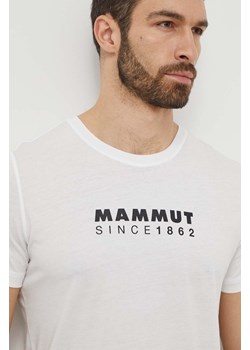 Mammut t-shirt sportowy Mammut Core kolor biały z nadrukiem ze sklepu ANSWEAR.com w kategorii T-shirty męskie - zdjęcie 170657299