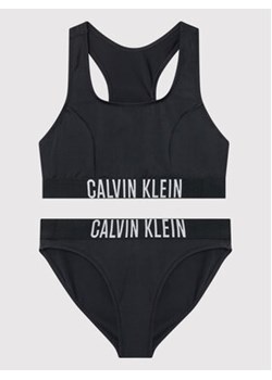 Calvin Klein Swimwear Strój kąpielowy KY0KY00010 Czarny ze sklepu MODIVO w kategorii Stroje kąpielowe - zdjęcie 170659357
