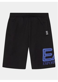 EA7 Emporio Armani Szorty materiałowe 3DBS57 BJ05Z 1200 Czarny Regular Fit ze sklepu MODIVO w kategorii Kąpielówki chłopięce - zdjęcie 170663676